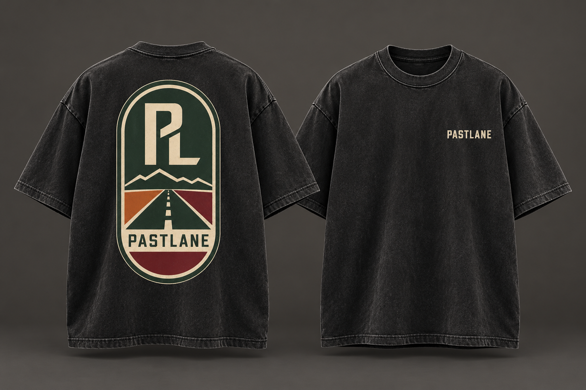 Roadmarker Tee Black – front and back view