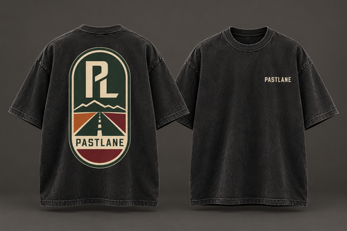 Roadmarker Tee Black – front and back view